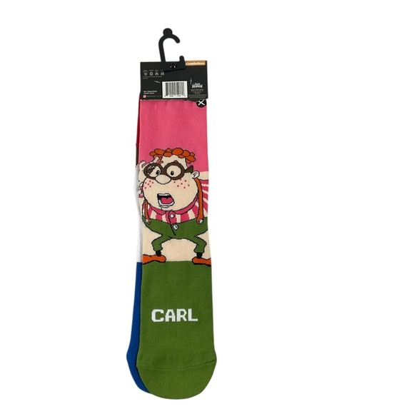 Nickelodeon Odd Sox Jimmy Neutron & Carl Wheezer Crew Socks ( 1 pair of socks ) - Picture 5 of 10